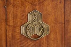 John Widdcomb Cabinet with Wood and Brass USA 1950s - 4768596
