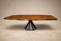 Jorge Zalszupin Dining Table Guanabara in Rosewood Concrete Metal Lot 827B - 4624916