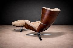 Jorge Zalszupin Paulistana Armchair with Ottoman by Jorge Zalszupin c 1959 Lot 802A - 4624696