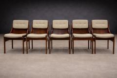 Jorge Zalszupin Set of Five Rosewood Leather Dining Chairs Jorge Zalszupin 1960s Lot 114 - 4624602