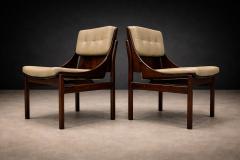 Jorge Zalszupin Set of Five Rosewood Leather Dining Chairs Jorge Zalszupin 1960s Lot 114 - 4624603