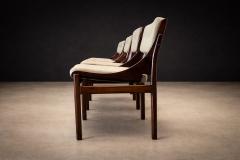 Jorge Zalszupin Set of Five Rosewood Leather Dining Chairs Jorge Zalszupin 1960s Lot 114 - 4624604