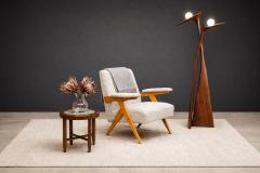 Jos Zanine Caldas Z Armchair in Pau Marfim Wood Boucle by Jose Zanine Caldas 1950s Lot 376 - 4624717