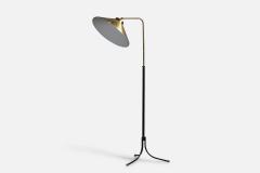 Josef Frank Adjustable Floor Lamp with Brass and Metal Sweden 1950s - 4768725