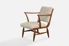 Josef Frank Lounge Chairs with Mahogany and Fabric Sweden 1940s - 4768737
