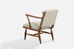 Josef Frank Lounge Chairs with Mahogany and Fabric Sweden 1940s - 4768738