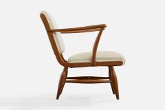 Josef Frank Lounge Chairs with Mahogany and Fabric Sweden 1940s - 4768739