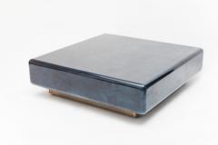 Karl Springer LTD Karl Springer LTD Lacquered Goatskin Pedestal Base Low Table USA 2018 - 876629