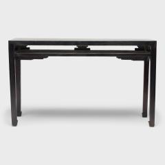 Lacquered Console Table with Scroll Spandrels - 4260037