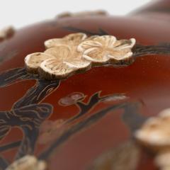 Lacquered Happiness Box with Birds Blossoms - 4459754