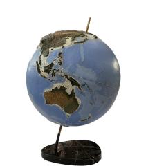 Large papier m ch terrestrial globe France circa 1950 - 2932051