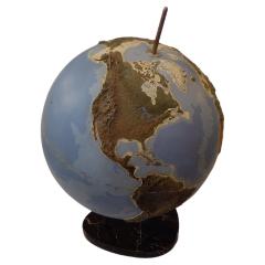 Large papier m ch terrestrial globe France circa 1950 - 2932053