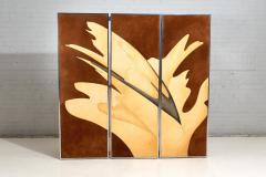 Leather and Suede Screen Room Divider 1970 - 2921583