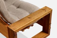 Leif Wikner Sofa with Pine and Fabric Sweden 1970s - 4768934