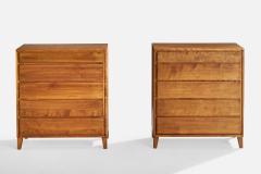 Leslie Diamond Chests of Drawers in Maple USA 1950s - 4768947