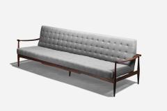 Liceu de Artes e Oficios Sofa with Rosewood and Grey Fabric Brazil 1955 - 4768954
