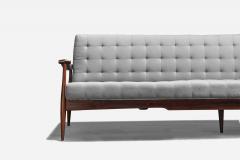 Liceu de Artes e Oficios Sofa with Rosewood and Grey Fabric Brazil 1955 - 4768956