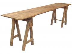 Long Antique Saw Horse Table - 2912184
