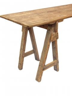 Long Antique Saw Horse Table - 2912189
