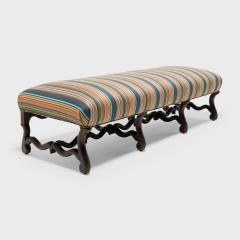 Long Upholstered Os de Mouton Bench - 4181633
