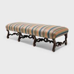 Long Upholstered Os de Mouton Bench - 4181634