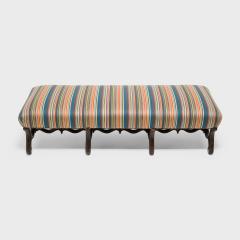 Long Upholstered Os de Mouton Bench - 4181635