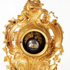 Louis XV Style Gilt Bronze Mantel Clock France Late 19th Century - 4781874