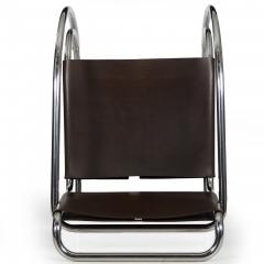 Ludwig Mies Van Der Rohe Pair of MR20 Chrome Steel Leather Armchairs Mies van der Rohe circa 1970s - 4469599