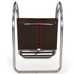 Ludwig Mies Van Der Rohe Pair of MR20 Chrome Steel Leather Armchairs Mies van der Rohe circa 1970s - 4469600