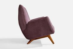 Luigi Scremin Sofa with Wood and Fabric Italy 1950s - 4769075