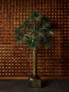 Maison Jansen Palm Tree Floor Lamp in Brass by Maison Jansen - 2905248