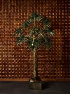Maison Jansen Palm Tree Floor Lamp in Brass by Maison Jansen - 2905249