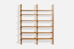 Marco Comolli Bookcase with Wood and Metal Italy 1950s - 4769152