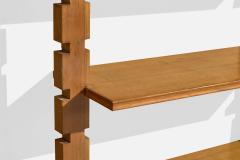 Marco Comolli Bookcase with Wood and Metal Italy 1950s - 4769156