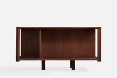 Marco Zanuso Coffee Table with Wood and Glass Italy 1960s - 4769159