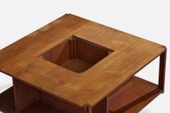 Marco Zanuso Coffee Table with Wood and Glass Italy 1960s - 4769160