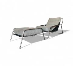 Marco Zanuso Maggiolina Armchair with Ottoman in Metal Fabric Marco Zanuso Lot 315 - 4624728