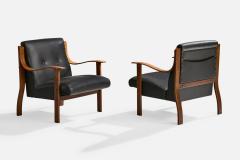 Mario Bellini Lounge Chairs with Beech and Vinyl Italy 1960s - 4769170