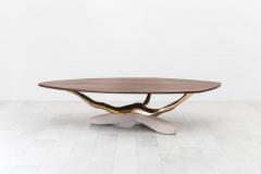 Markus Haase Markus Haase Bronze Walnut and Limestone Dining Table USA 2018 - 852579