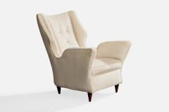 Melchiorre Bega Lounge Chairs with Fabric and Walnut Italy 1950s - 4769276