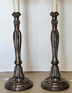 Michael Taylor 18th C Style Panache Candlestick Table Lamps a Pair - 3002726