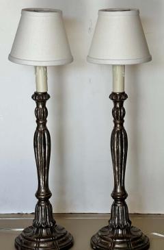 Michael Taylor 18th C Style Panache Candlestick Table Lamps a Pair - 3002727