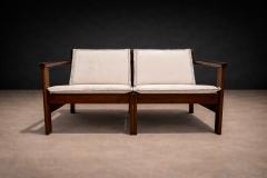 Michel Arnoult Ouro Preto Loveseat in Imbuia Michel Arnoult 1960s Lot 870 - 4624399
