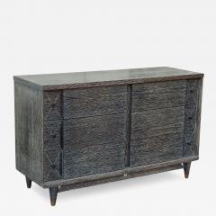 Mid Century Black Cerused Double Dresser - 2991619
