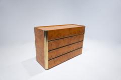 Mid Century Modern Chest of Drawers in Ash Burl Brass - 2921230