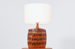Mid Century Modern Italian Glazed Ceramic Table Lamp - 2919394