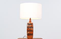 Mid Century Modern Italian Glazed Ceramic Table Lamp - 2919395