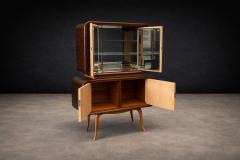 Midcentury Bar Cabinet in Rosewood with Mirrored Glass Interior Lot 860 - 4624965