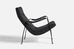 Milo Baughman Lounge Chair with Metal and Leather USA 1960s - 4769315