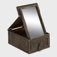 Miniature Repouss Traveling Mirror - 4459795
